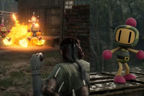 Snake jogando Bomberman em trailer de gameplay de Metal Gear Δ: Snake Eater